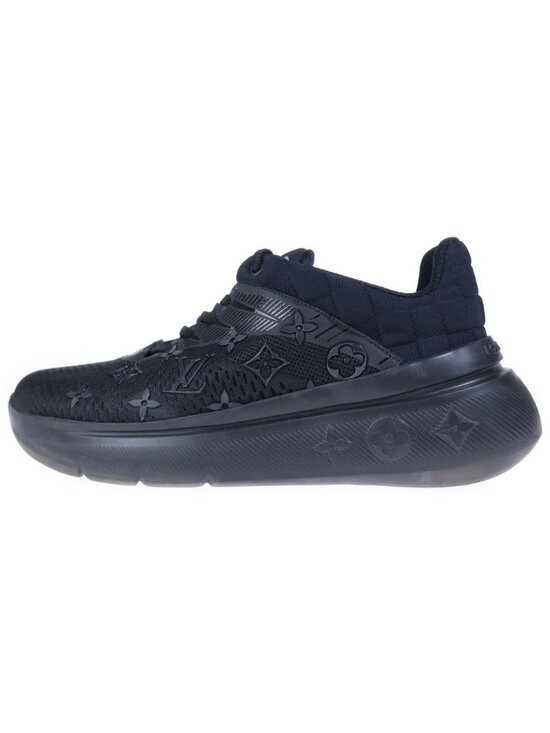 Louis Vuitton Show Up Line Monogram Mesh Low Cut Sneakers Black
